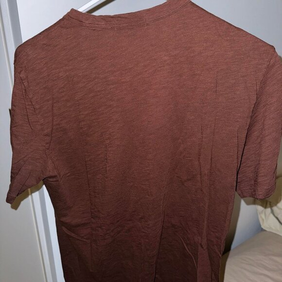 Theory Men's T-Shirt - Maroon - Small - 85% OFF (MSRP $85) - Picture 2 of 2